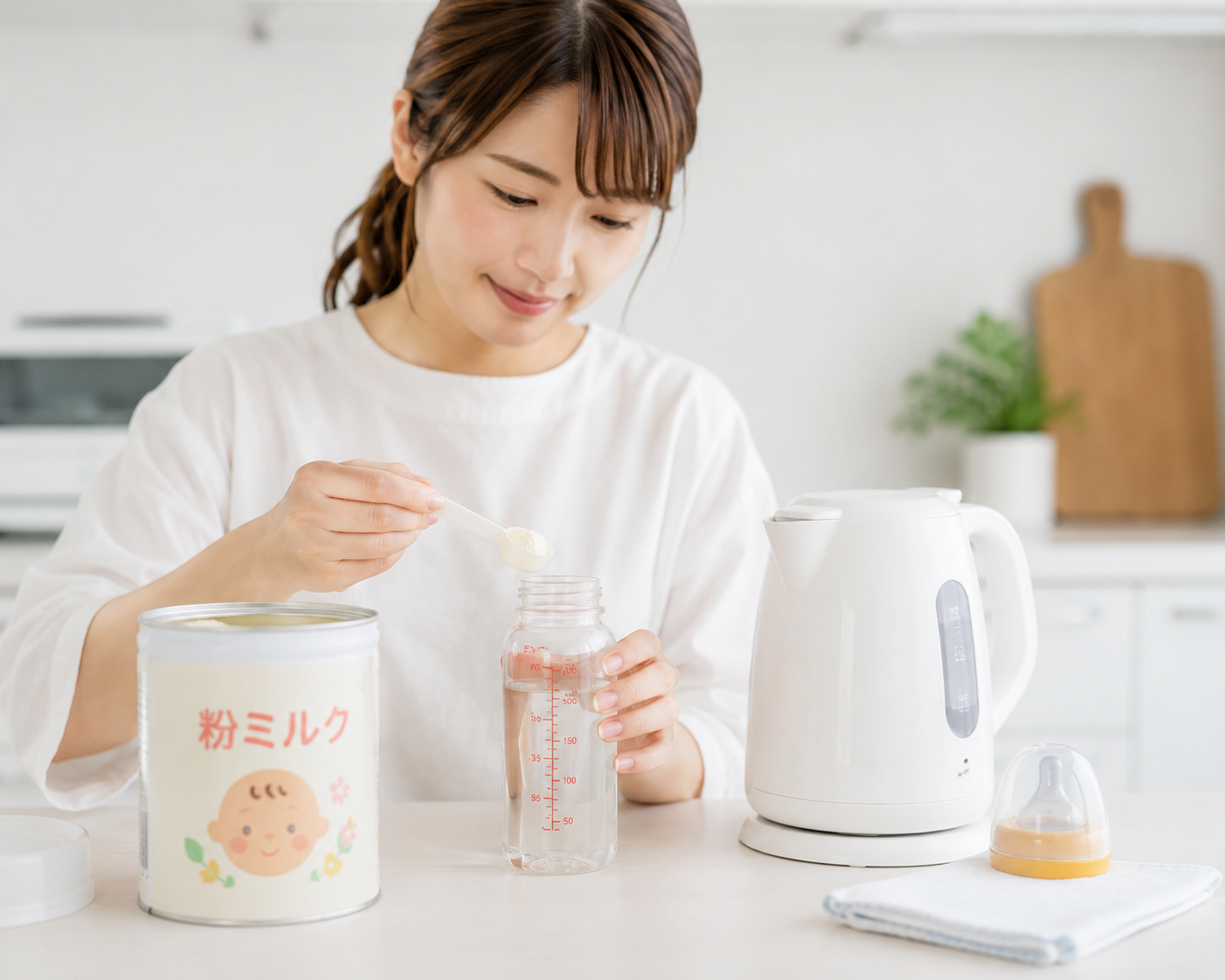 正しい調乳のプロセスイメージ